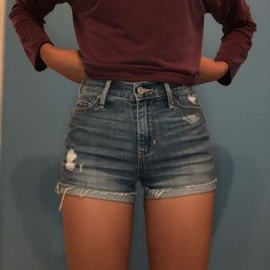 Hollister High Rise Jean Shorts